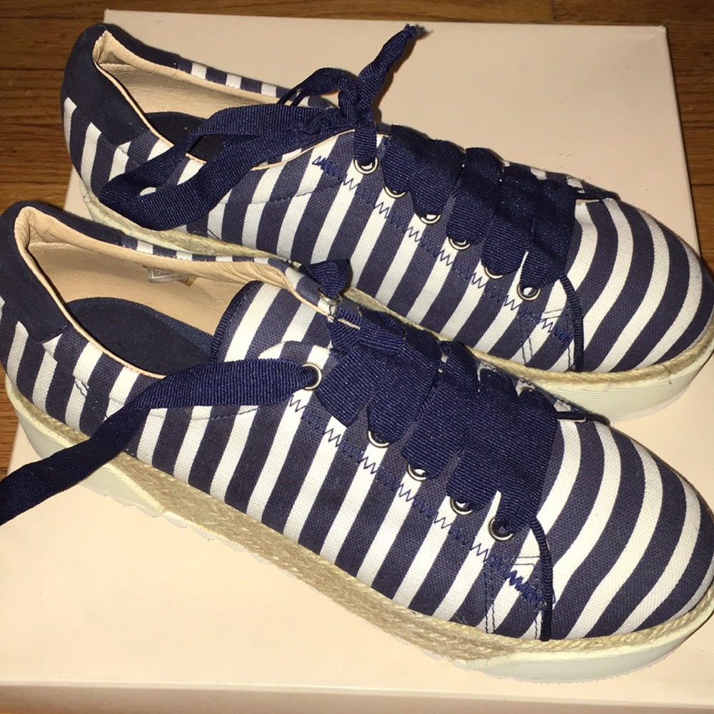 Oli&Dom striped espadrille platform sneakers